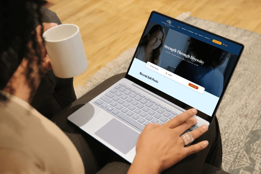 Woman working at computer