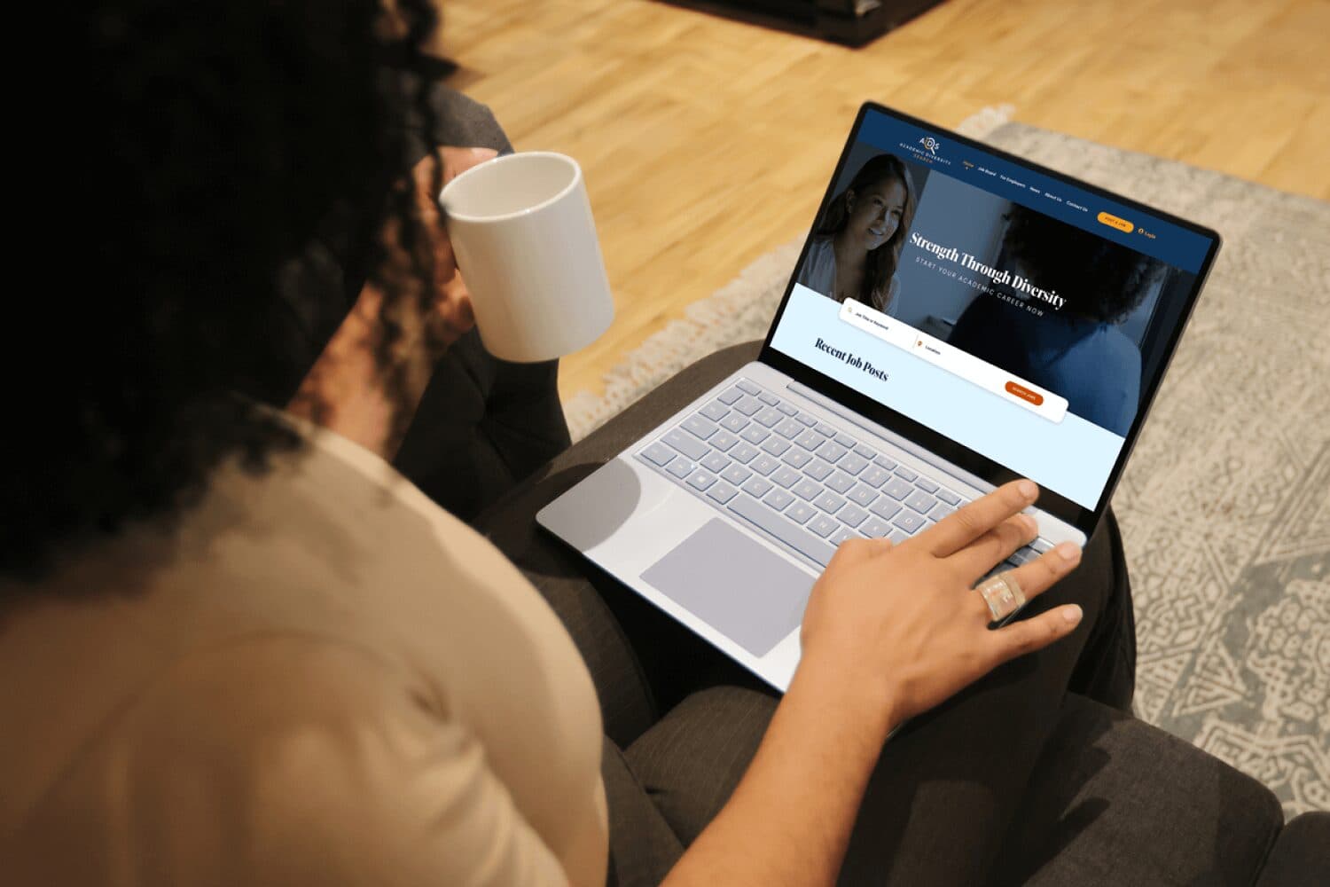 Woman working at computer