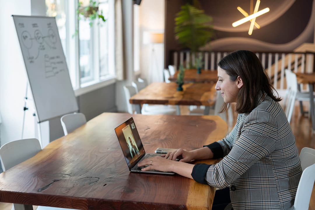 Person working at computer